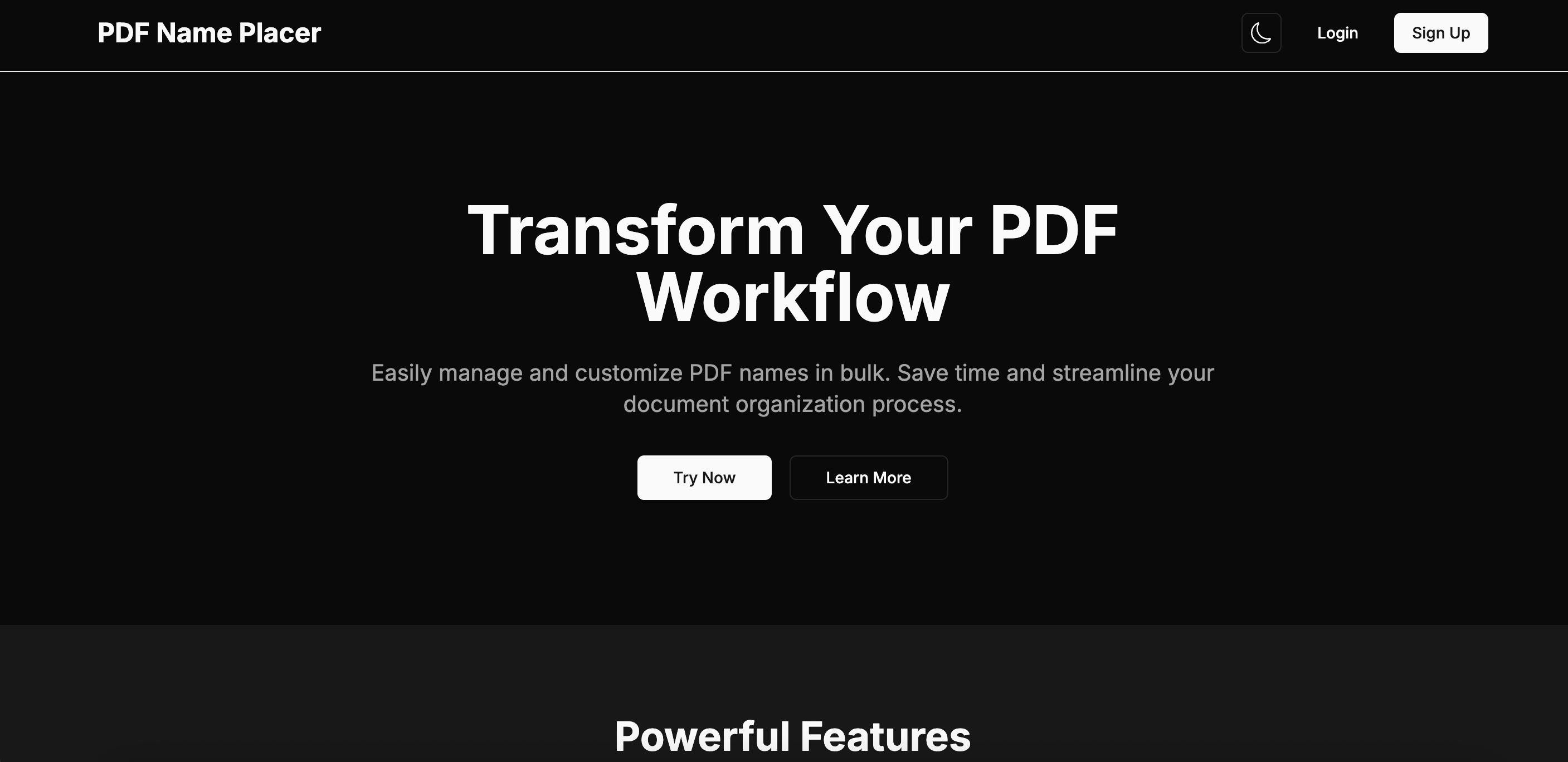 PDF Name Placer